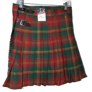 NEW Irish and Scottish Store Women's Mini Hip Tartan Kilt Skirt Size 30